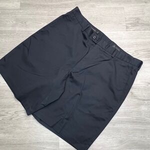 John W Nordstrom Wrinkle Free Cotton Shorts Mens 38W Navy Blue Smartcare Golf